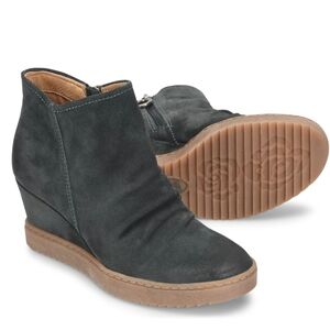 EUC - Sofft Women's Suede Wedge Ankle Boots - Size 6.5